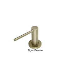 Meir Round Or Square Soap Dispenser In Matte Black, Tiger Bronze, Champagne Or Brushed Nickel