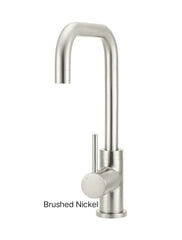 Meir ROUND Square Neck Kitchen Mixer Tap In Chrome - Tiger Bronze - Matte Black - Champagne - Brushed Nickel