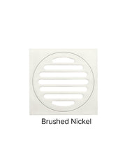 Meir SQUARE Floor Grate Shower Drain 100mm Outlet In Matte Black - Tiger Bronze - Champagne - Brushed Nickel