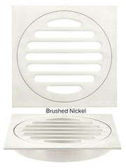 Meir SQUARE Floor Grate Shower Drain 100mm Outlet In Matte Black - Tiger Bronze - Champagne - Brushed Nickel