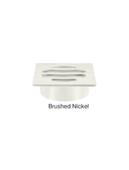 Meir SQUARE Floor Grate Shower Drain 50mm Outlet In Matte Black - Tiger Bronze - Champagne - Brushed Nickel