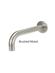 Meir ROUND CURVED Bath Spout In Chrome - Matte Black - Tiger Bronze - Champagne - Brushed Nickel