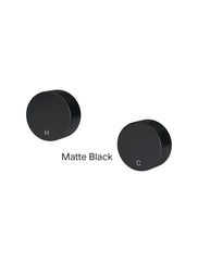 Meir CIRCULAR Wall Taps In Chrome - Matte Black - Tiger Bronze - Champagne - Brushed Nickel
