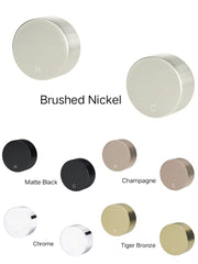 Meir CIRCULAR Wall Taps In Chrome - Matte Black - Tiger Bronze - Champagne - Brushed Nickel