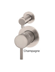 Meir ROUND Diverter Mixer In Chrome - Matte Black - Tiger Bronze - Champagne - Brushed Nickel