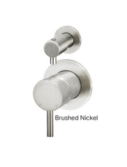 Meir ROUND Diverter Mixer In Chrome - Matte Black - Tiger Bronze - Champagne - Brushed Nickel