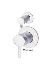Meir ROUND Diverter Mixer In Chrome - Matte Black - Tiger Bronze - Champagne - Brushed Nickel