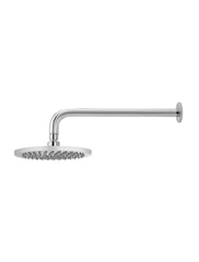 Meir ROUND Wall Shower 200mm Rose, 400mm Curved Arm In Chrome - Matte Black - Tiger Bronze - Champagne - Brushed Nickel