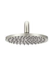 Meir ROUND Wall Shower 200mm Rose, 400mm Curved Arm In Chrome - Matte Black - Tiger Bronze - Champagne - Brushed Nickel