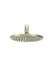 Meir ROUND Wall Shower 200mm Rose, 400mm Curved Arm In Chrome - Matte Black - Tiger Bronze - Champagne - Brushed Nickel