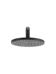 Meir ROUND Wall Shower 200mm Rose, 400mm Curved Arm In Chrome - Matte Black - Tiger Bronze - Champagne - Brushed Nickel