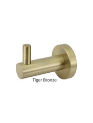 Meir ROUND Robe Hook In Chrome - Matte Black - Tiger Bronze - Champagne - Brushed Nickel