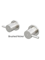 Meir ROUND Quarter Turn Wall Top Assemblies In Matte Black - Tiger Bronze - Champagne - Brushed Nickel