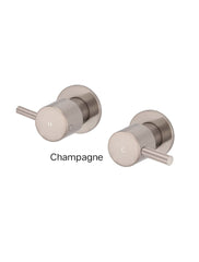 Meir ROUND Quarter Turn Wall Top Assemblies In Matte Black - Tiger Bronze - Champagne - Brushed Nickel