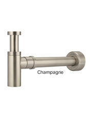 Meir ROUND Bottle Trap For 32mm Basin Waste And 40mm Outlet In Chrome - Matte Black - Tiger Bronze - Champagne - Brushed Nickel