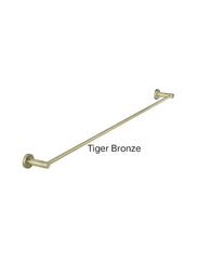 Meir ROUND SIngle Towel Rail In Chrome - Matte Black - Tiger Bronze - Champagne - Brushed Nickel