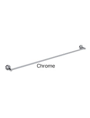 Meir ROUND SIngle Towel Rail In Chrome - Matte Black - Tiger Bronze - Champagne - Brushed Nickel