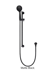 Meir ROUND Shower On Rail Column With Three Functions In Chrome Or Matte Black
