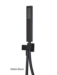 Meir SQUARE Shower On Bracket In Chrome Or Matte Black