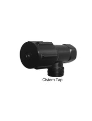 Meir ROUND Mini Stop Cistern Tap With Backplate