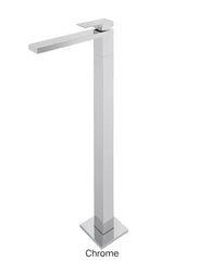 Meir SQUARE Freestanding Bath Mixer In Chrome Or Matte Black