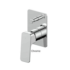 SWEPT Shower or Bath Diverter Mixer In Chrome - Matte Black - Brushed Nickel - Gunmetal