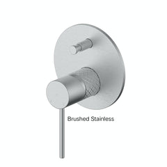 TEXTURA Shower or Bath Diverter Mixer In Matte Black - Brushed Brass - Brushed Stainless - Gunmetal