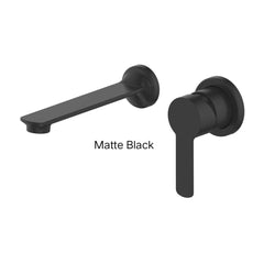 ASTRO II Wall Basin Mixer In Chrome - Matte Black - Brushed Brass - Brushed Nickel - Gunmetal