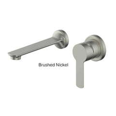 ASTRO II Wall Basin Mixer In Chrome - Matte Black - Brushed Brass - Brushed Nickel - Gunmetal