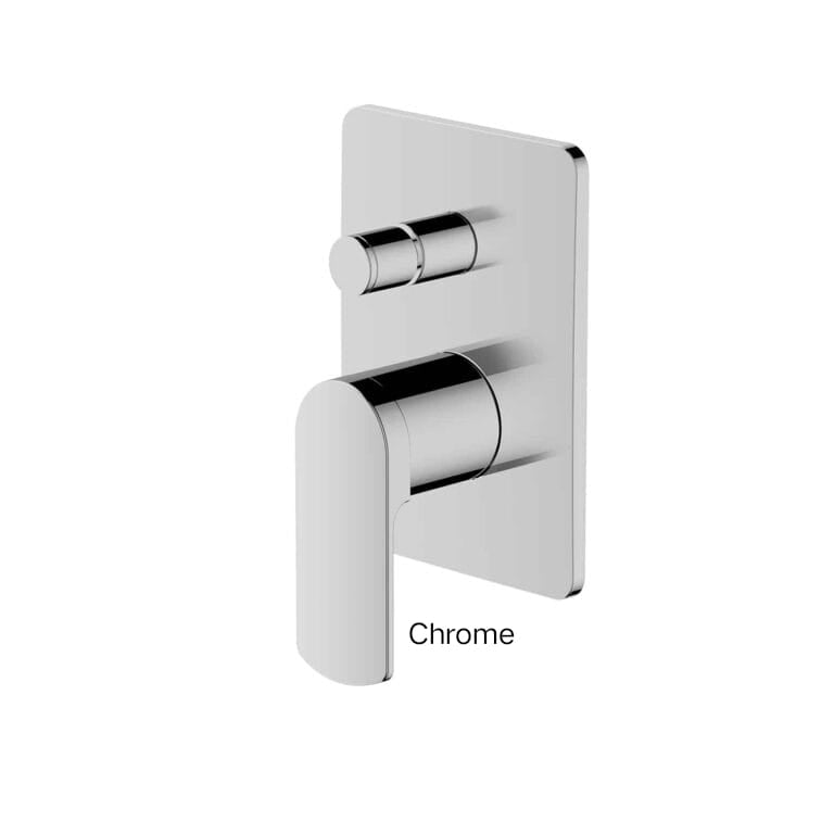 CORBAN Shower/Bath Diverter Mixer In Chrome - Matte Black - Brushed Nickel