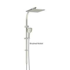 SWEPT AirFlo™ Twin Rail Shower In Chrome - Matte Black - Brushed Nickel