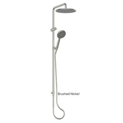 ASTRO II Twin Rail Shower In Chrome - Matte Black - Brushed Brass - Brushed Nickel - Gunmetal