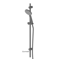 GLIDE RainBoost Adjustable Rail Shower In Chrome - Matte Black - Brushed Brass - Brushed Nickel - Gunmetal