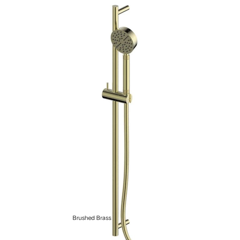 TEXTURA Rail Shower In Matte Black - Brushed Brass - Brushed Stainless - Gunmetal