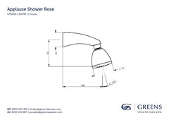 APPLAUSE Shower Rose On Arm