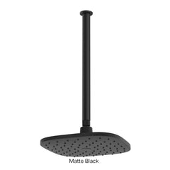 CORBAN Ceiling Shower In Chrome - Matte Black - Brushed Nickel