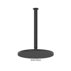 GLIDE RainBoost Ceiling Shower In Chrome - Matte Black - Brushed Brass - Brushed Nickel - Gunmetal