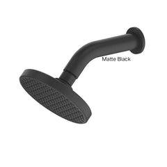 GLIDE RainBoost Shower Rose With Arm In Chrome - Matte Black - Brushed Nickel