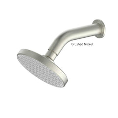 GLIDE RainBoost Shower Rose With Arm In Chrome - Matte Black - Brushed Nickel