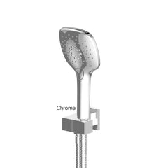 SWEPT Hand Shower With Wall Outlet Bracket In Chrome - Matte Black - Brushed Nickel