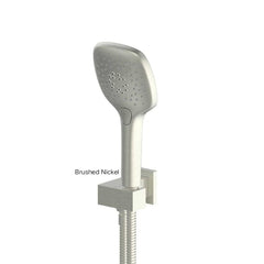 SWEPT Hand Shower With Wall Outlet Bracket In Chrome - Matte Black - Brushed Nickel