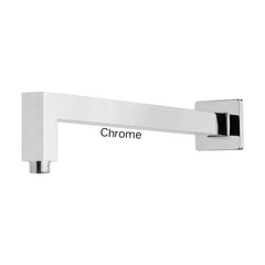 Phoenix LEXI Shower Arm 400mm Square In Chrome - Matte Black - Brushed Nickel - Gunmetal