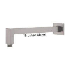 Phoenix LEXI Shower Arm 400mm Square In Chrome - Matte Black - Brushed Nickel - Gunmetal