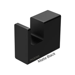 Phoenix LEXI MKII Robe Hook In Chrome - Matte Black - Brushed Nickel