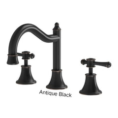 Phoenix NOSTALGIA Lever Basin Set Shepherds Crook In Chrome - Antique Black - Brushed Nickel