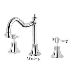 Phoenix NOSTALGIA Lever Basin Set Shepherds Crook In Chrome - Antique Black - Brushed Nickel