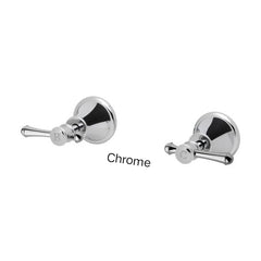 Phoenix NOSTALGIA Lever Wall Top Assemblies In Chrome - Antique Black - Brushed Nickel