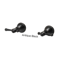 Phoenix NOSTALGIA Lever Wall Top Assemblies In Chrome - Antique Black - Brushed Nickel