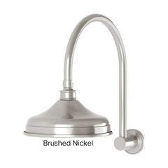 Phoenix NOSTALGIA Vintage Shower Arm & Rose In Chrome - Antique Black - Brushed Nickel