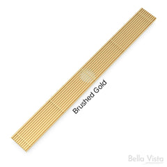 BINDAAS CFG AU Pattern - 15mm Depth In Stainless Steel - Matte Black - Brushed Gold - Brushed Gunmetal - Shiny GoldSize 600mm to 1800mm